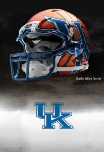 Kentucky Wildcats Nike Pro Combat Helmets 5